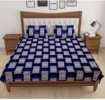 Microfibre Double 3D Luxury Bedsheet with Pillow Covers