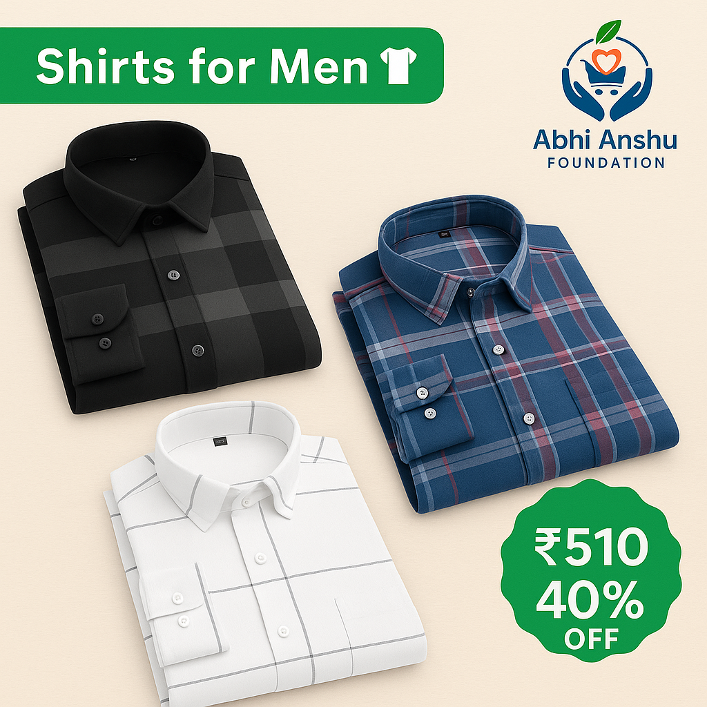 Pack of 3 Check Shirts